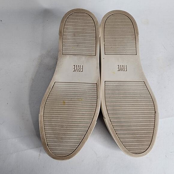 Frye Ivy Slip On Sneakers Women's 7M Pewter Leather Loafer Flats - Picture 8 of 8